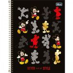 Caderno Escolar Capa Dura Mickey Disney Tilibra 80 Folhas