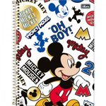 Caderno Escolar Capa Dura Mickey Disney Tilibra 80 Folhas