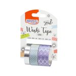 Kit 3 Washi Tape BRW Shine - Flamingo, Flores, Pastel, Dourado