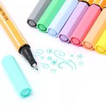 Kit Caneta Stabilo Point 88 Ponta Agulha 0,4mm - Pastel Neon Vintage