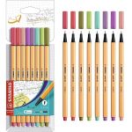 Kit Caneta Stabilo Point 88 Ponta Agulha 0,4mm - Pastel Neon Vintage