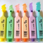 Kit 6 ou 3 Marca Texto Tom Pastel Jocar Office Trend