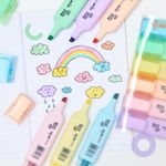 Kit 6 ou 3 Marca Texto Tom Pastel Jocar Office Trend