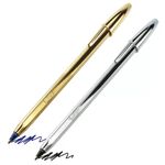 Kit Bic Metálico Caneta 4 em 1 + Celebration Luxo Dourada e Prata