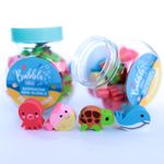 Mini Borracha Tilibra Fofa Bubble, Dreams, Foods e Pets - Animais, Comidinhas, Unicórnio, Arco-íris