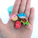 Mini Borracha Tilibra Fofa Bubble, Dreams, Foods e Pets - Animais, Comidinhas, Unicórnio, Arco-íris