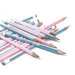 Lápis HB N.2 Molin Rosa e Azul Pastel Pink and Blue