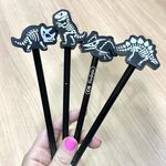Lápis Cis Fantasia Dinoglow com Borracha que Brilha no Escuro em formato de Dinossauro