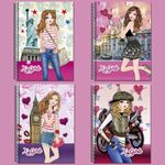 Caderno Capa Dura Carro X-Girl 20 Matérias 400 Folhas - Londres, Paris, Milão e Nova York