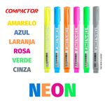 Kit Marca Texto Compactor Destaq Neon ou Perfumado