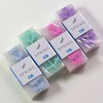 Borracha Fofa Cis Spring Tons Pastel Folhas - Rosa, Azul, Lilás e Verde