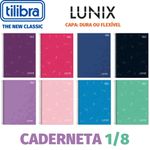 Caderneta Tilibra Espiral Capa Dura ou Flexível 1/8 Lunix - 96 ou 48 Folhas