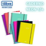 Caderno Espiral Monocromático Tilibra Neon 80 Folhas A5