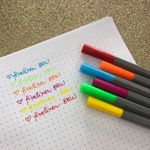 Kit Caneta BRW Fine Liner 0.4mm - Cores Básicas - Kit 6 ou 10 Cores Ponta Ultra Fina