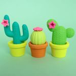 Borracha Fofa em Formato de Cacto Tilibra - Cactus