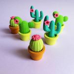 Borracha Fofa em Formato de Cacto Tilibra - Cactus