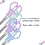 Tesoura sem Ponta Cis Tons Pastel e Neon