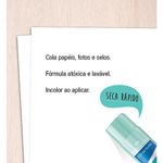Cola em Bastão Faber Castell Colorida 10g - Rosa ou Azul