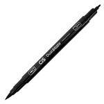 Caneta Cis Dual Brush Preta Ponta Pincel para Lettering - Marcador Artístico Aquarelável