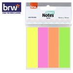 Bloco BRW Notas Adesivas Smart Colorido - Tons Pastel, Beach e Neon