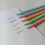 Kit 5 Caneta Faber Castell Trilux Tom Pastel - Coleção Completa