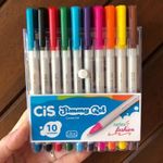 Kit Caneta Gel Cis Jimmy Gel Cores Fashion Metálicas Pastel Neon 1.0mm
