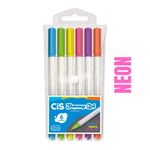 Kit Caneta Gel Cis Jimmy Gel Cores Fashion Metálicas Pastel Neon 1.0mm