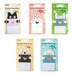 Bloco Notas Adesivas Mensagem Secreta Envelope Eagle Fofo - Gatinho, Urso, Pato, Coelho 25 Folhas