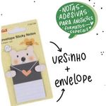 Bloco Notas Adesivas Mensagem Secreta Envelope Eagle Fofo - Gatinho, Urso, Pato, Coelho 25 Folhas