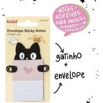 Bloco Notas Adesivas Mensagem Secreta Envelope Eagle Fofo - Gatinho, Urso, Pato, Coelho 25 Folhas