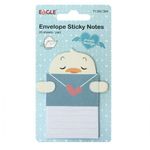 Bloco Notas Adesivas Mensagem Secreta Envelope Eagle Fofo - Gatinho, Urso, Pato, Coelho 25 Folhas