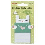 Bloco Notas Adesivas Mensagem Secreta Envelope Eagle Fofo - Gatinho, Urso, Pato, Coelho 25 Folhas