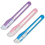 Estilete Tilibra Tom Pastel com Trava - Lilás, Azul, Rosa