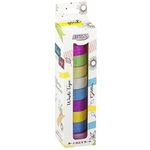 Kit Washi Tape Metálica Colorida com Glitter BRW Fita Adesiva