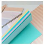 Refil 80 Folhas Coloridas ou Brancas para Fichário Argolado Colegial Tilibra Tiliflex Happy