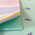 Refil 80 Folhas Coloridas ou Brancas para Fichário Argolado Colegial Tilibra Tiliflex Happy