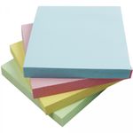 Bloco de Notas Adesivas Masterprint Tom Pastel Quadrado 100 Folhas 75x75mm