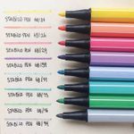 Kit Caneta Stabilo Pen 68 Escrita Média 1.0mm Fofa - Básicas, Neon, Pastel ou Vintage