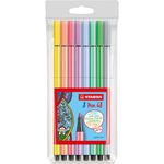 Kit Caneta Stabilo Pen 68 Escrita Média 1.0mm Fofa - Básicas, Neon, Pastel ou Vintage