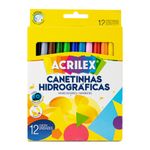 Kit 24 ou 12 Caneta Hidrográfica Acrilex - Canetinhas
