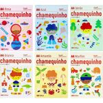 Papel Chamequinho A4 Ofício 100 Folhas - Branco, Rosa, Verde, Azul, Amarelo e Colorido