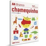 Papel Chamequinho A4 Ofício 100 Folhas - Branco, Rosa, Verde, Azul, Amarelo e Colorido