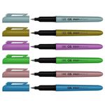 Caneta Cis Brush Tons Metálicos Ponta Pincel para Lettering ou Caligrafia - Marcador Artístico - Kit ou Unidade