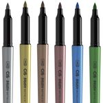 Caneta Cis Brush Tons Metálicos Ponta Pincel para Lettering ou Caligrafia - Marcador Artístico - Kit ou Unidade