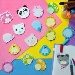 Mini Bloco Notas Adesivas Fofo BRW Animais Gatinho Panda Ursinho Coruja 30 Folhas