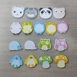 Mini Bloco Notas Adesivas Fofo BRW Animais Gatinho Panda Ursinho Coruja 30 Folhas
