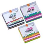 Bloco Adesivo BRW Cubo 200 Folhas - Neon, Vintage ou Soul - para Recado ou Anotações