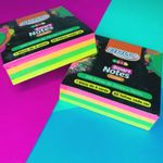 Bloco Adesivo BRW Cubo 200 Folhas - Neon, Vintage ou Soul - para Recado ou Anotações