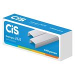 Grampo Cis 26/6 - Kit com 1000 ou 5000 unidades - Galvanizado ou Cobreado