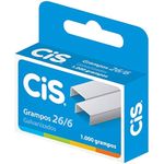 Grampo Cis 26/6 - Kit com 1000 ou 5000 unidades - Galvanizado ou Cobreado